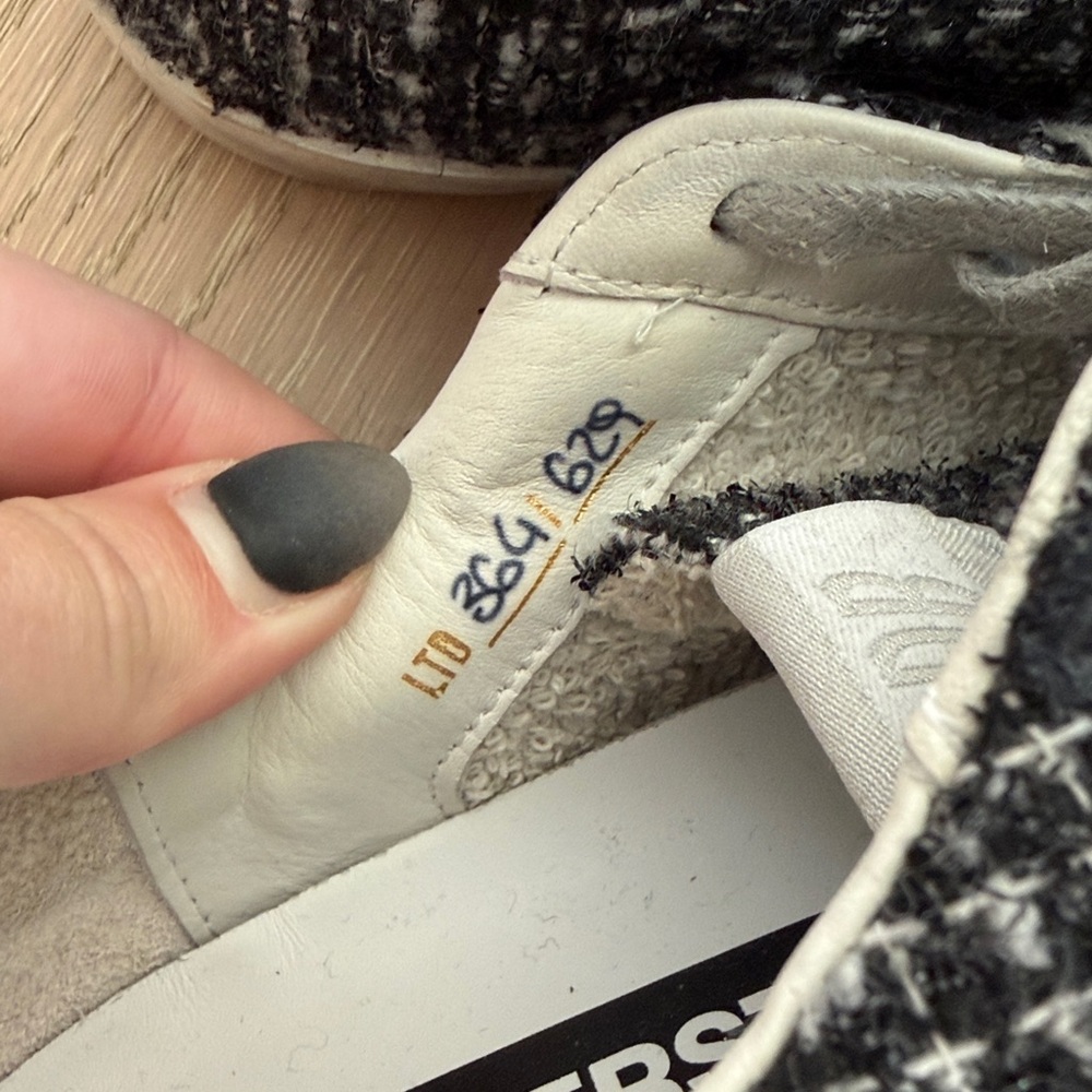 Golden Goose Superstar Low Top Tweed Sneakers 38 - Picture 9 of 10